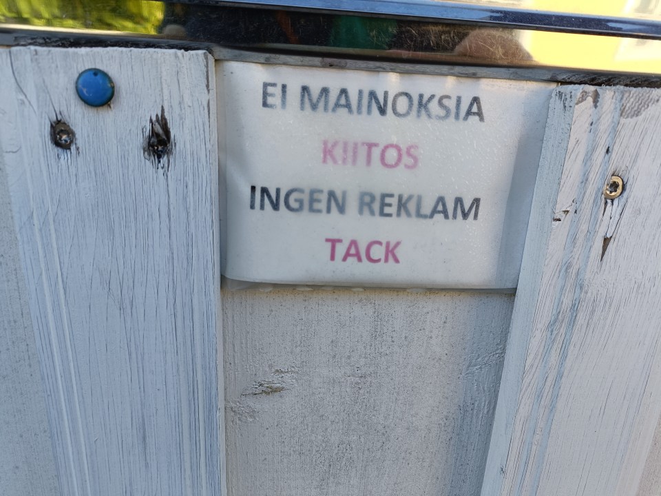 Lapp om ingen reklam